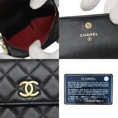シャネル  ショルダーバッグ ブラック  CHANEL マトラッセ ミニの画像