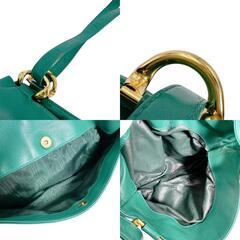 ロエベ 1846 ショルダーバッグ グリーン  LOEWE  アナグラムの画像