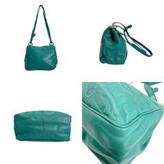 ロエベ 1846 ショルダーバッグ グリーン  LOEWE  アナグラムの画像