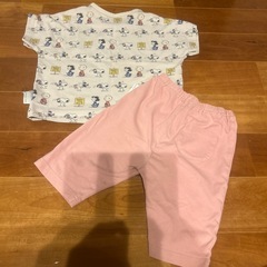 2.中古　ユニクロパジャマ　スヌーピ　サイズ90の画像