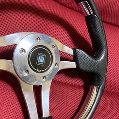 NARDI ナルディ　4METAL 75th アニバーサリーモデル　ブラックレザー　美品　希少　値下げ可の画像