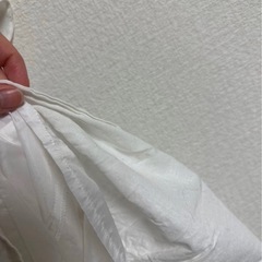 ナイスクラップ ホワイト フリル付き ミニワンピースの画像