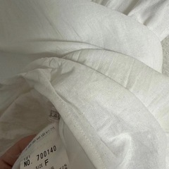 ナイスクラップ ホワイト フリル付き ミニワンピースの画像