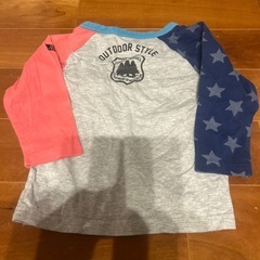 中古　ピクニック色グレー　サイズ90の画像