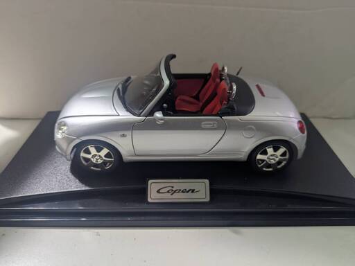 希少 記念品 ダイハツ 初代 コペン シルバー オブジェ 飾り DAIHATSU COPEN