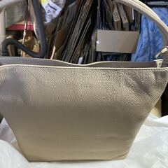 バルコス BARCOS シュリンク レザー ハンドル ホーボー バッグ トープ 新品 未使用の画像