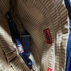 beside u ビサイユ カルフォルニア フィール カジュアル バッグ ショルダー付 新品 未使用 廃盤 ネイビー 2WAY トートバッグの画像