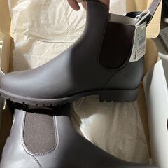 LITTLE FOLK リトル フォーク レイン ブーツ 雨靴 Lサイズ 新品 未使用 シューズ レディース レインブーツ ブラウンの画像