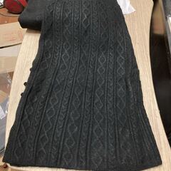 ANELA LUX スカートにもなる スヌード付 着痩せ ニット チュニック ブラック 黒 7号 新品 未使用の画像