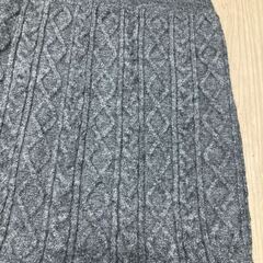 ANELA LUX スカートにもなる スヌード付 着痩せ ニット チュニック グレー 7号 新品 未使用の画像