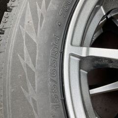 14インチ アルミホイール スタッドレス付 155/65R14 PCD 100 その他詳細不明の画像