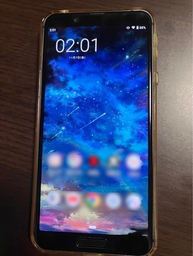 AQUOS シーズン3 Lite ブラック色・割と美品