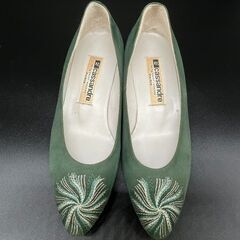 ◇カサンドラ　パンプス　グリーンの画像