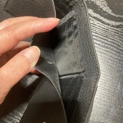 三つ折り財布　新品　黒
の画像