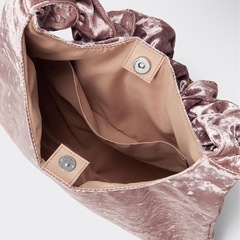 【受け渡し相談中】ベロアフリルハンドルバッグの画像