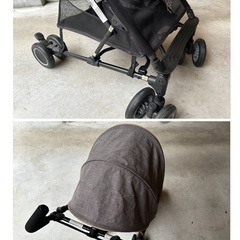 西松屋　b型ベビーカー　折り畳み　 アルビスコンパクトネオ　グレーの画像