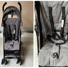 西松屋　b型ベビーカー　折り畳み　 アルビスコンパクトネオ　グレーの画像