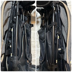 西松屋　b型ベビーカー　折り畳み　 アルビスコンパクトネオ　グレーの画像