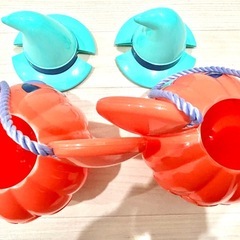 Disney ディズニー ミッキー　パンプキンビッグポット　カボチャ　バケツ　小物入れの画像