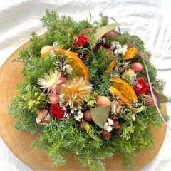 クリスマス　リース　材料の画像