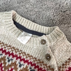 80cm シャツ&セーター 2点setの画像