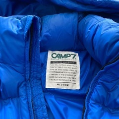 CAMP7 ダウンジャケット Mサイズ 色ブルーの画像