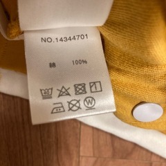 【タグ付き新品100サイズ】シシュノン　長ズボン　イエローの画像