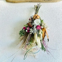 取り外したらブーケになるしめ縄　材料の画像