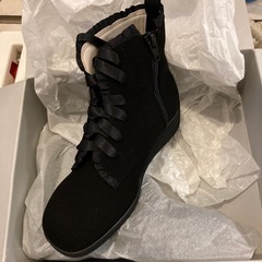 未使用　ブーツ　黒　サイズ22の画像