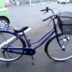 2７インチ　ネイビー　ママチャリ　LEDオートライトの画像
