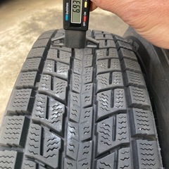 ジムニー 175/80R16 スタッドレスタイヤ 4本 DUNLOP WINTER MAXX SJ8 バリ山の画像