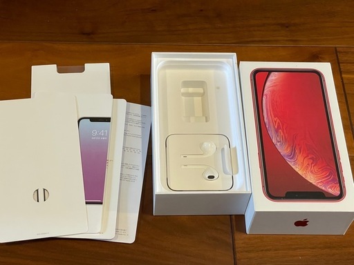 iPhoneXR レッド 128gb 背面割れあり