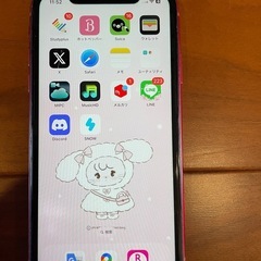 iPhoneXR レッド 128gb 背面割れありの画像