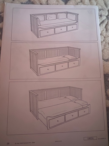 IKEA イケア　HEMNES ベッド