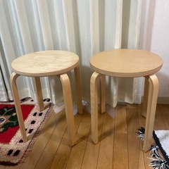 【11/30迄】スツール　2個セットの画像