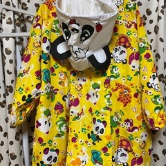 グラグラ　レインコート　カッパ　レトロ　パンダの画像