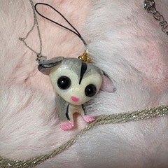 ハンドメイド　フクロモモンガ　キーホルダー　の画像