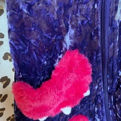 JAM つなぎ　パープル系　モコモコの画像