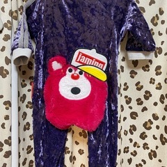 JAM つなぎ　パープル系　モコモコの画像