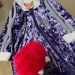 JAM つなぎ　パープル系　モコモコの画像