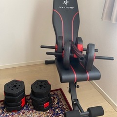 トレーニングベンチ&ダンベルSETの画像
