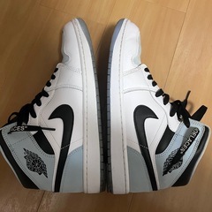 【美品】ナイキ エアジョーダン1 ミッド "アイスブルーヌバック" 28cmの画像