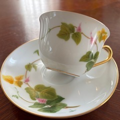 日本花の会から日本の美しい花シリーズのカップ＆ソーサーです。の画像