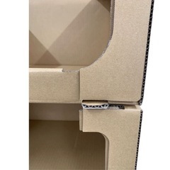 スタッキング 収納 ボックス 段ボール 棚 連結 洋服 収納 の画像