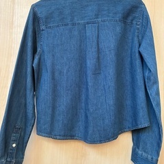 【新品】デニムショートシャツ　レディースＳの画像