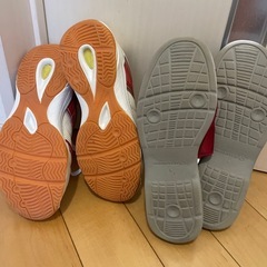 広陵高校 上履きスリッパ・体育館シューズ 27.5 赤色学年 美品の画像