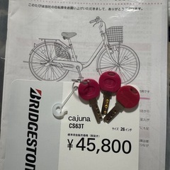 BRIDGESTONE自転車cajuna（26インチ)パープルの画像