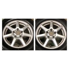 イボ付きもあり　GOOD YEAR ICENAVI 7 195 65 R15 & 社外ホイール 4本セットの画像