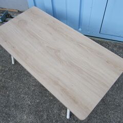 折り畳みローテーブル　900ｘ450ｘ330　木目チークの画像