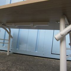 折り畳みローテーブル　900ｘ450ｘ330　木目チークの画像